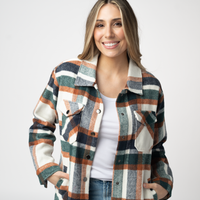 IN STOCK Norah Shacket - Harvest Plaid