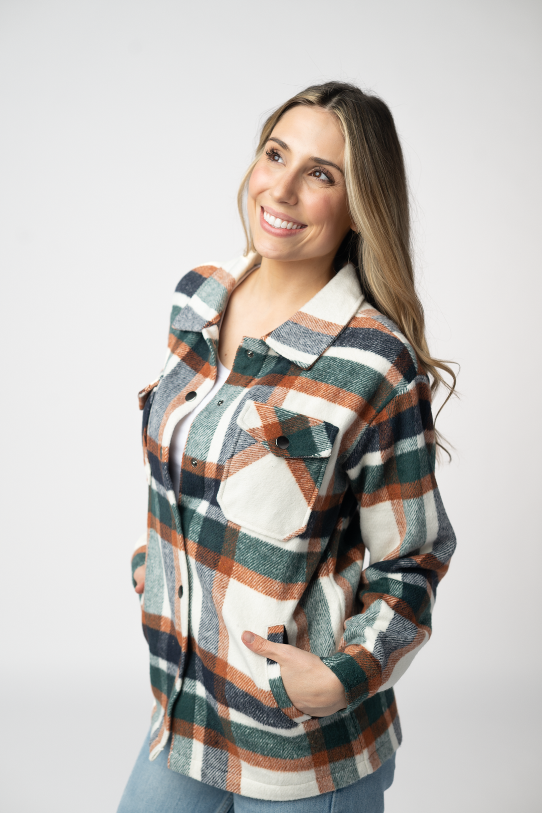 IN STOCK Norah Shacket - Harvest Plaid