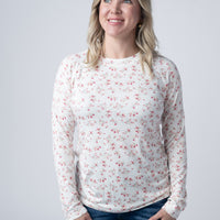 IN STOCK Blair Long Sleeve Top - Micro Pink Floral