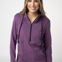 IN STOCK Classic HalfZip Hoodie - Black and Purple