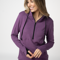 IN STOCK Classic HalfZip Hoodie - Black and Purple