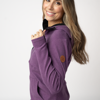 IN STOCK Classic HalfZip Hoodie - Black and Purple