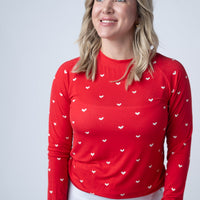 IN STOCK Blair Long Sleeve Top - Sweetheart Red