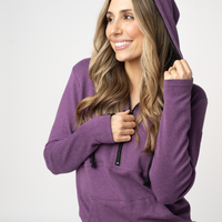 IN STOCK Classic HalfZip Hoodie - Black and Purple