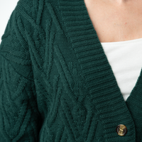 IN STOCK Brooks Button Sweater Cardigan - Evergreen
