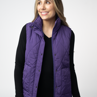 IN STOCK Remy Zip Up Vest - Purple