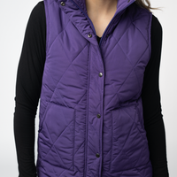IN STOCK Remy Zip Up Vest - Purple