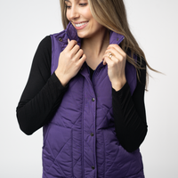 IN STOCK Remy Zip Up Vest - Purple