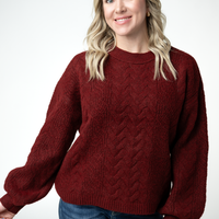 IN STOCK Dakota Sweater - Burgundy
