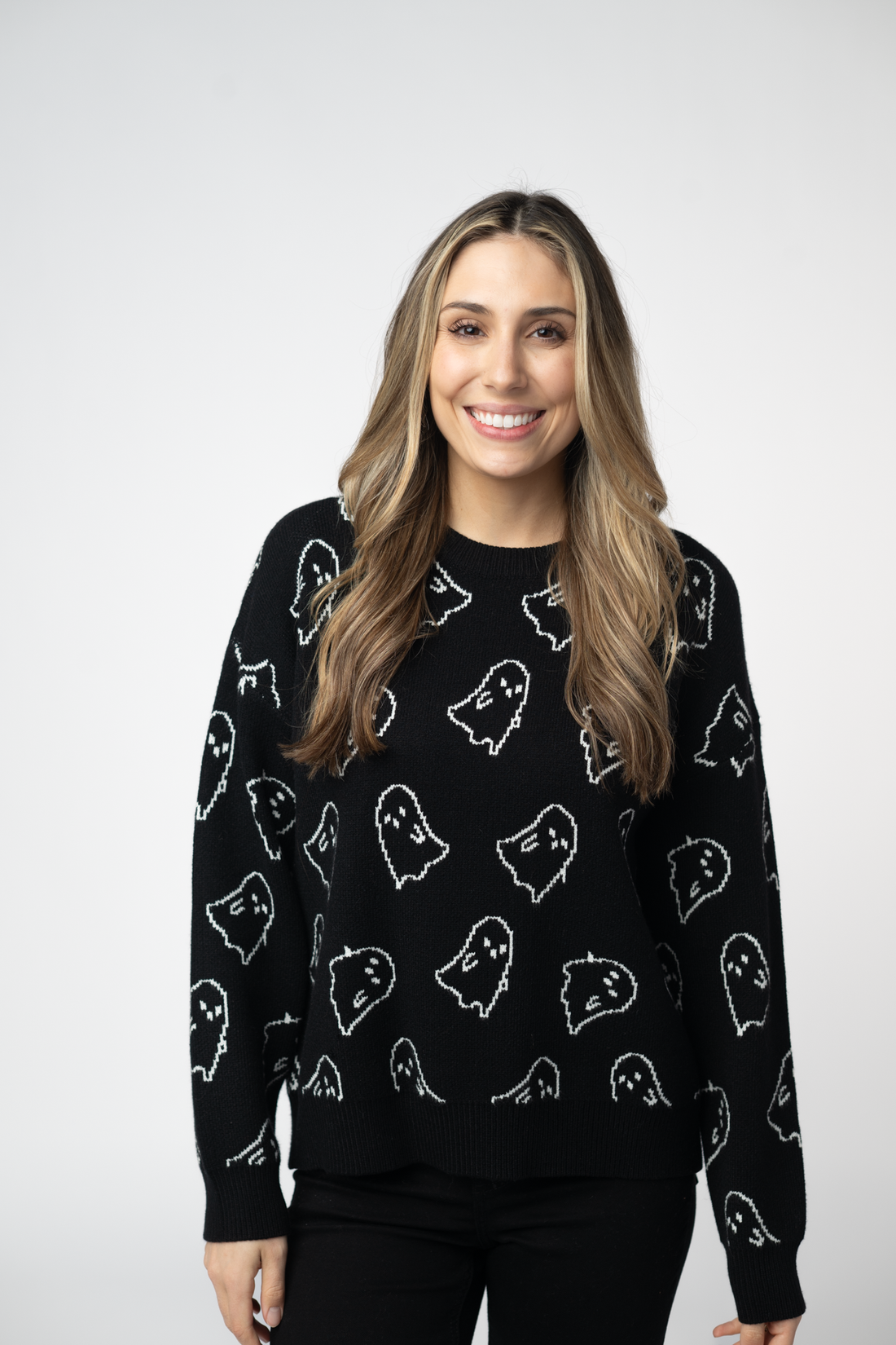 IN STOCK Ghost Pullover Sweater - Midnight Ghosts