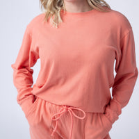 IN STOCK Corrine Ribbed Pullover Top - Coral