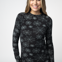 IN STOCK Blair Long Sleeve Top - Midnight Webs