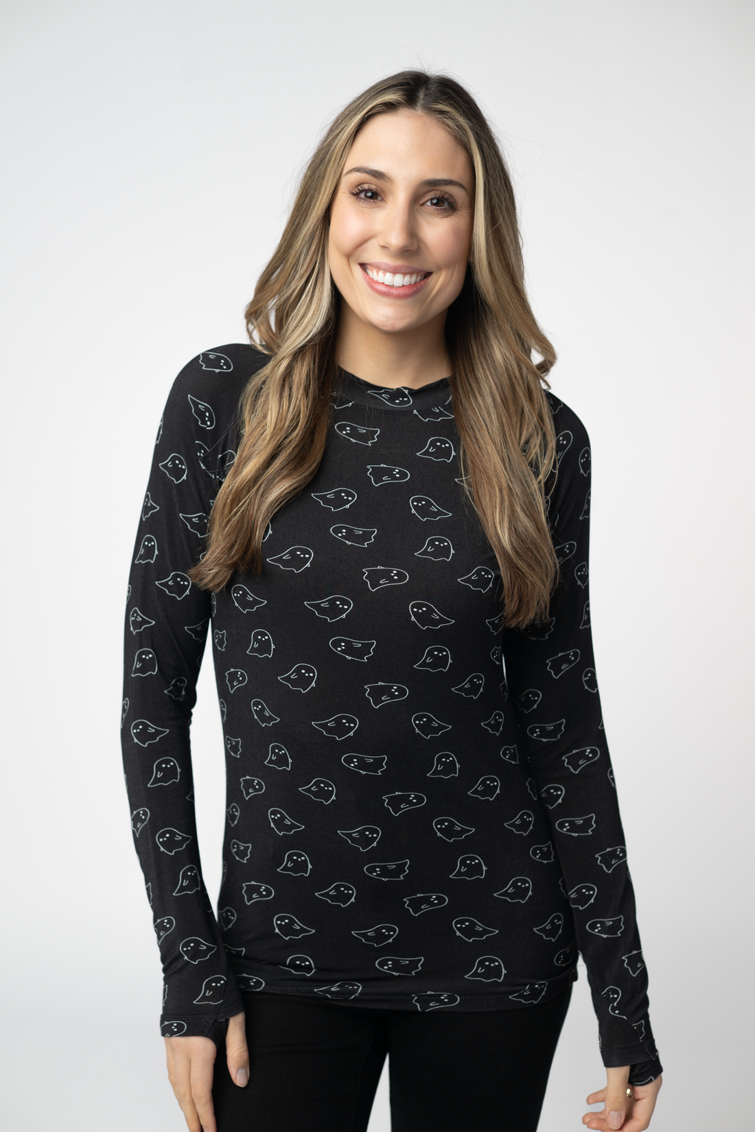 IN STOCK Blair Long Sleeve Top - Midnight Ghosts