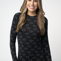 IN STOCK Blair Long Sleeve Top - Midnight Ghosts