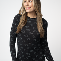 IN STOCK Blair Long Sleeve Top - Midnight Ghosts