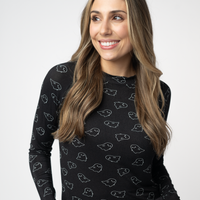 IN STOCK Blair Long Sleeve Top - Midnight Ghosts