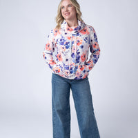 IN STOCK Soft Funnel Neck - Sunset Watercolor Floral
