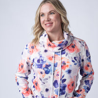 IN STOCK Soft Funnel Neck - Sunset Watercolor Floral