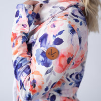 IN STOCK Soft Funnel Neck - Sunset Watercolor Floral