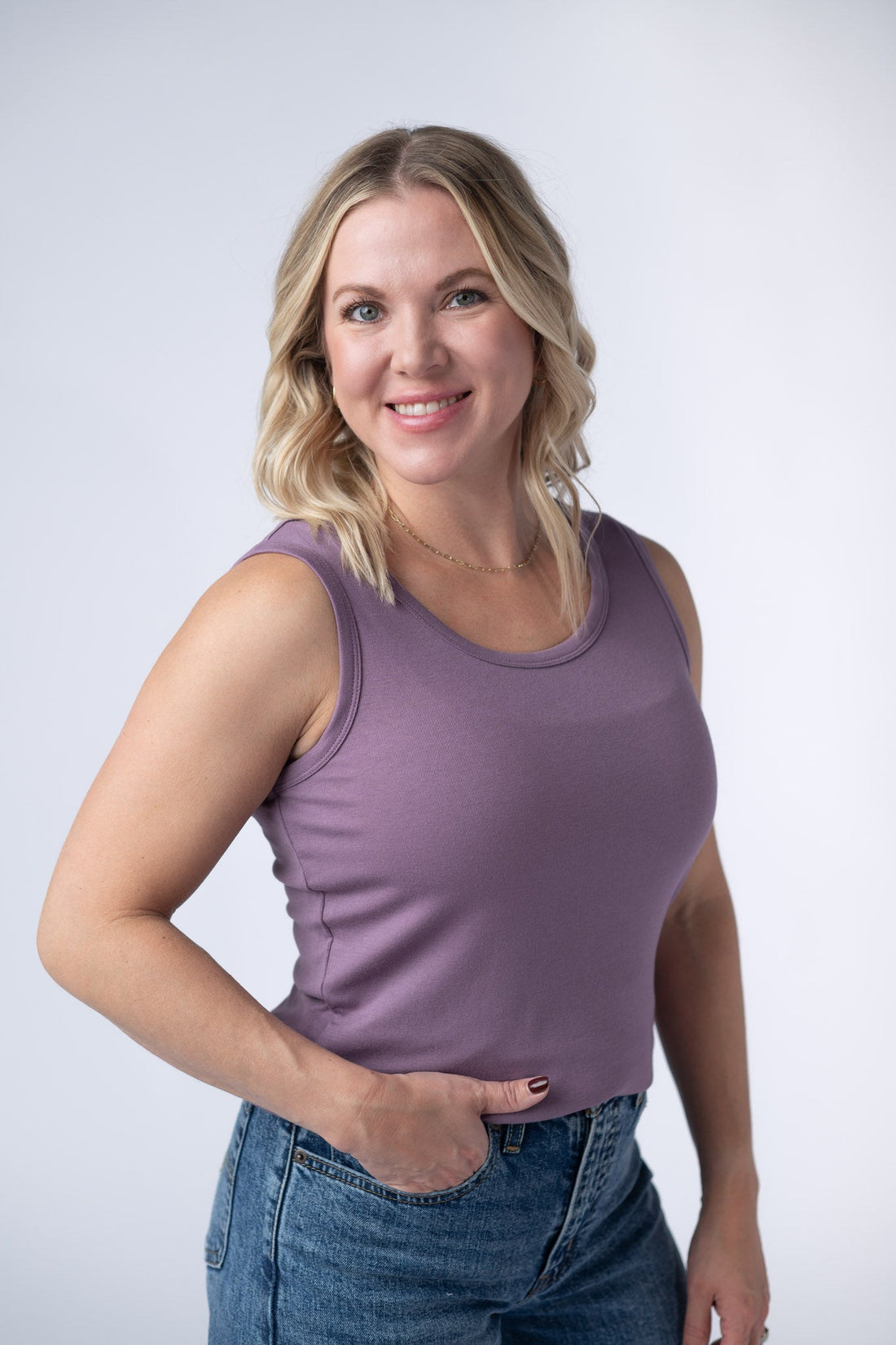 IN STOCK Ava Tank - Dusty Lavender