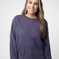 IN STOCK Gianna Pullover Sweater - Slate Blue