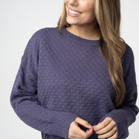 IN STOCK Gianna Pullover Sweater - Slate Blue