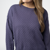 IN STOCK Gianna Pullover Sweater - Slate Blue