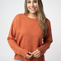 IN STOCK Gianna Pullover Sweater - Pumpkin