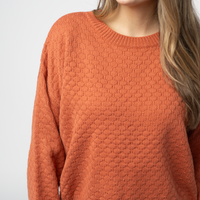 IN STOCK Gianna Pullover Sweater - Pumpkin