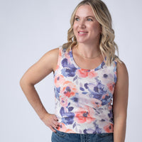 IN STOCK Ava Tank - Sunset Watercolor Floral