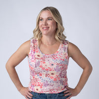 IN STOCK Ava Tank - Coral Sunset Floral