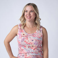 IN STOCK Ava Tank - Coral Sunset Floral