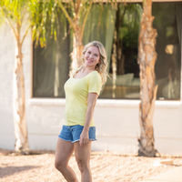 IN STOCK Short Sleeve Alyssa Top - Yellow