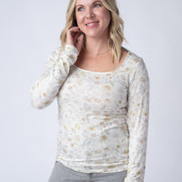 IN STOCK Alyssa Long Sleeve Top - Blush Floral