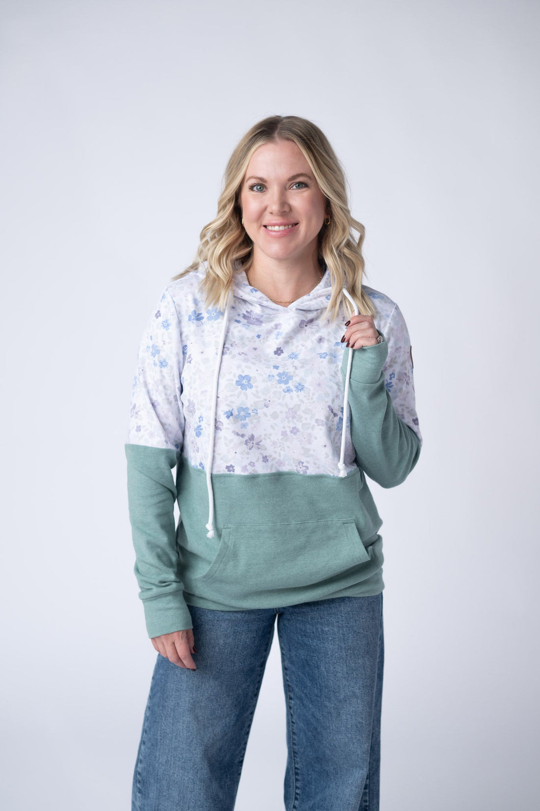 IN STOCK Hailey Pullover Hoodie - Spring Meadows and Sage