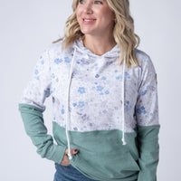 IN STOCK Hailey Pullover Hoodie - Spring Meadows and Sage