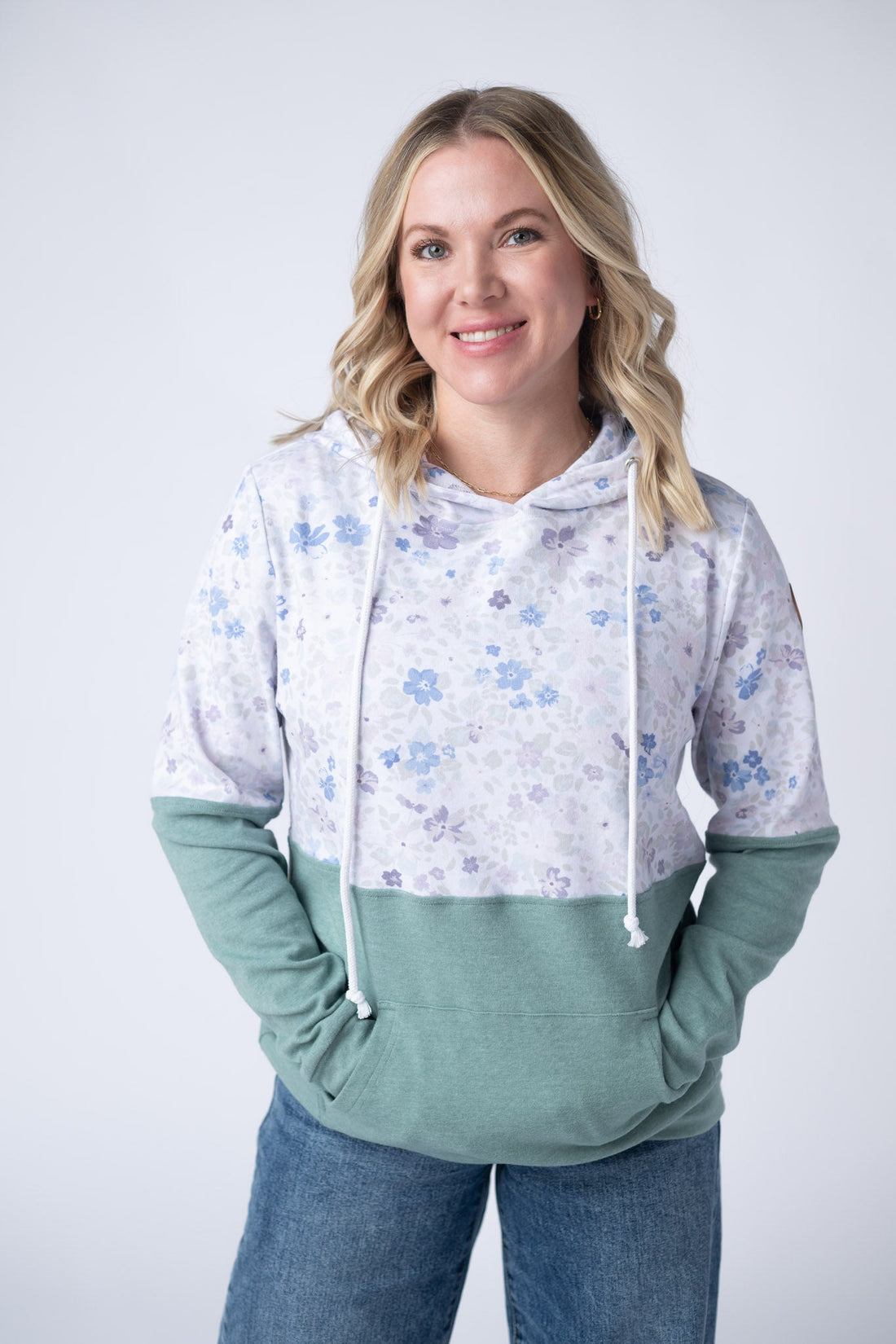 IN STOCK Hailey Pullover Hoodie - Spring Meadows and Sage