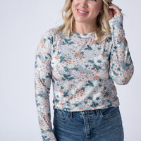 IN STOCK Blair Long Sleeve Top - Ditsy Blush Floral