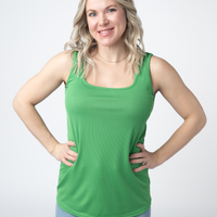 IN STOCK Rachel Ribbed Tank - Kelly Green