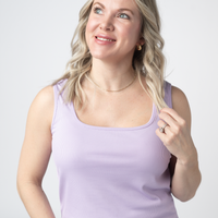IN STOCK Rachel Ribbed Tank -  Lavender FINAL SALE