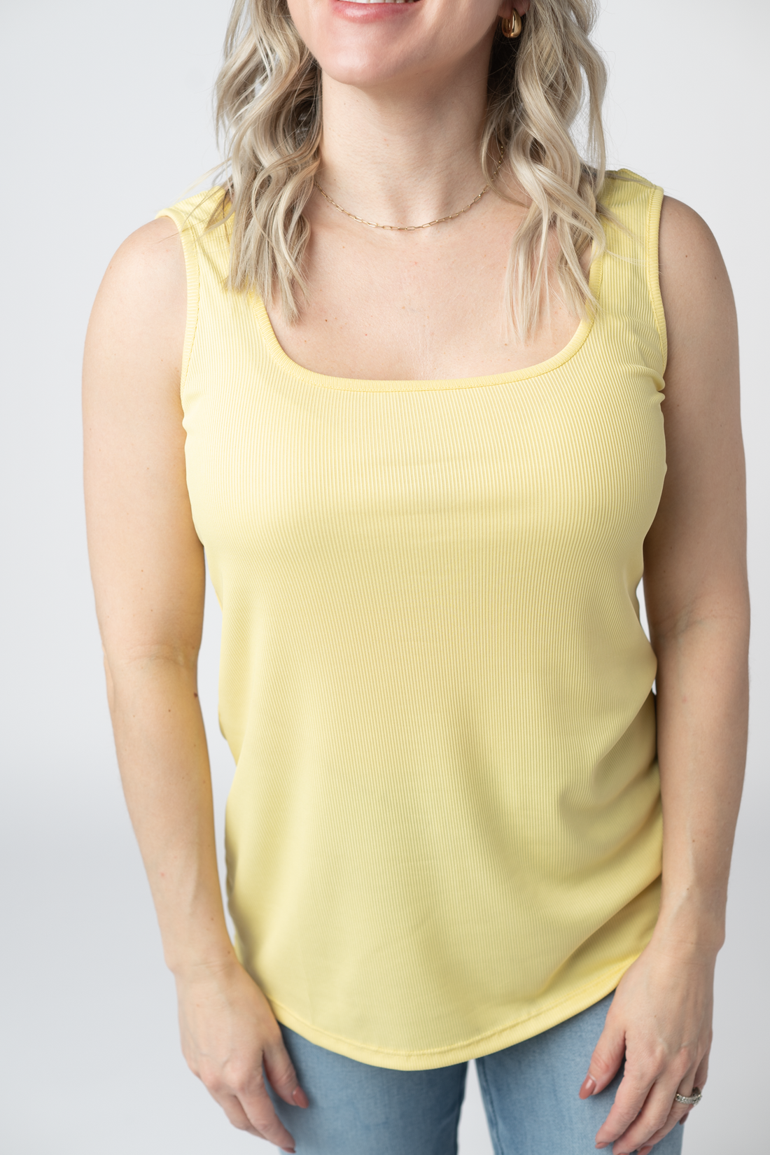 IN STOCK Rachel Ribbed Tank - Yellow