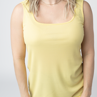 IN STOCK Rachel Ribbed Tank - Yellow
