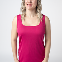 IN STOCK Rachel Ribbed Tank -  Hot Pink FINAL SALE