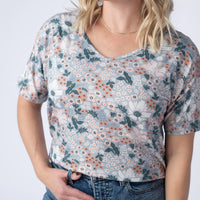 IN STOCK Chloe Cozy Tee - Ditsy Blush Floral