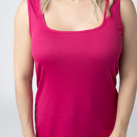 IN STOCK Rachel Ribbed Tank -  Hot Pink FINAL SALE
