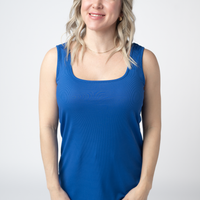 IN STOCK Rachel Ribbed Tank - Royal Blue