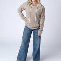 IN STOCK Kacey Ribbed Hoodie - Mocha