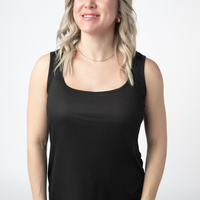 IN STOCK Rachel Ribbed Tank - Black