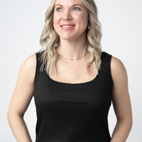 IN STOCK Rachel Ribbed Tank - Black