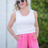 IN STOCK Weslie Waffle Shorts - Pink